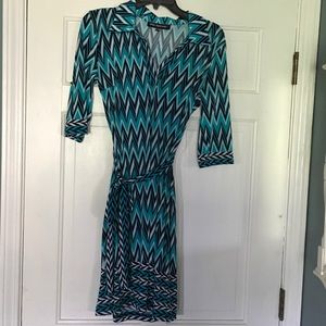 Patterned tie dress
